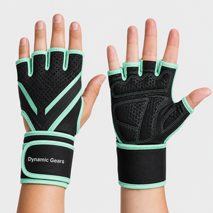 Unisex Neoprene Fingerless CrossFit Gloves for Closure Non-Slip for Weightlifting Bodybuilding Gym Customized - Product Image 3