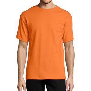 Couleur citron vert col rond uni décontracté hommes T-shirts 100% coton meilleure qualité hommes microfibre Funky porter pour des trucs décontractés - Product Image 4