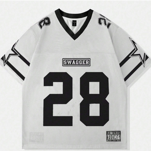 Fashion Jersey Short Sleeve T-Shirt <b>Men</b> Customizable 3d Digital Print Rugby Jersey Loose Street Culture Hip-Hop <b>Pullover</b> Top - Product Image 4