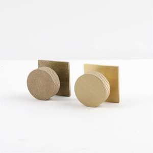 Stylish <b>Gold</b> Finish Solid Brass Cabinet Knobs Wardrobe Knobs Modern Design High Quality Antirust Eco-Friendly Durable metal - Product Image 2