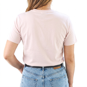 T-shirts basiques personnalisés pour femmes, blancs, impression DTG, vierges, été, unis, 100 % coton peigné, col rond - Product Image 2