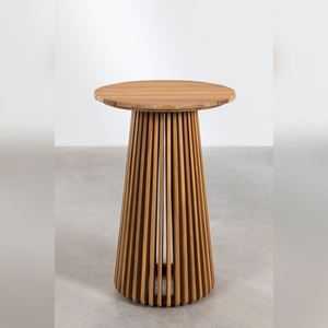 Mesa alta redonda para jardín Vandana Amber Order Ø70 cm en madera de acacia Mura - Product Image 1