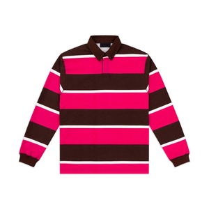 Chemise décontractée à manches longues pour homme, col montant, rayée, respirante, 100 % coton jersey, coupe classique, 220g, personnalisable, haute qualité - Product Image 1