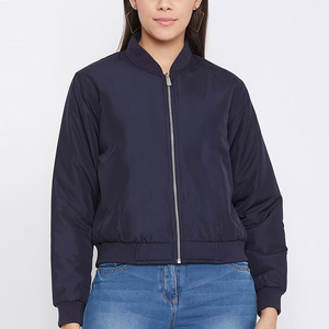 High Quality Customized Style Women's Eco-Friendly Lightweight Breathable Comfortable All Season Bomber Jacket - Product Image 1