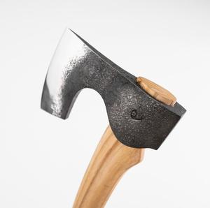 STEEL CRAFT INTERNATIONAL Hache-marteau professionnelle en acier à haute teneur en carbone forgé à la main, 11,8 pouces, manche en bois de frêne pleine tige, pour bushcraft et bricolage - Product Image 3