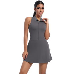 Nouvelle Robe Polo de Golf pour Femme, sans Manches, Zippée, Légère, Séchage Rapide, Anti-Humidité, Athlétique, pour le Sport et l'Entraînement – En Promotion - Product Image 2