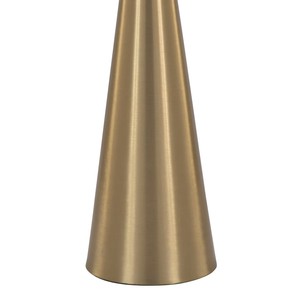 Mesa de Pedestal Metálica Moderna, Mesa Auxiliar Decorativa, Mesa de Pedestal con Detalles Metálicos, Mesa Minimalista, Mesa Auxiliar Redonda de Lujo - Product Image 3