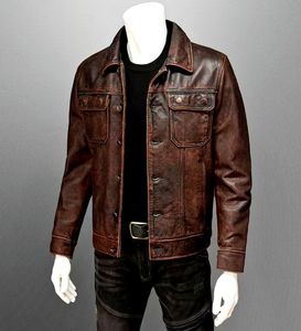 Chaqueta de Cuero para Hombre, OEM ODM, Calidad Premium, Diseño Personalizado, Cómoda, Duradera, Estilo Moderno, Bordado al por Mayor, Resistente al Viento - Product Image 1