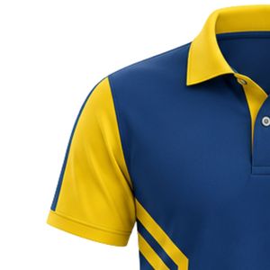 Camiseta de Cricket Azul y Amarilla para Hombre, Manga Corta, Uniforme Deportivo para Equipo, Ropa de Entrenamiento para Exteriores, Ropa de Cricket - Product Image 3
