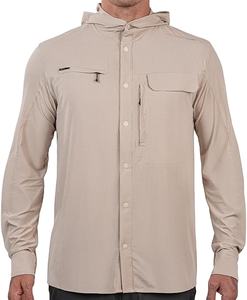 Camisas de Pesca UPF 50 Más Vendidas, Camisas Ligeras de Poliéster, Camisas de Alta Demanda, Camisas con Botones y Capucha - Product Image 3
