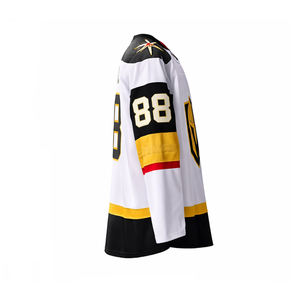 Camiseta de Hockey sobre Hielo Blanca Personalizada para Hombre, Transpirable, con Nombre y Número Personalizados, Uniforme de Equipo, Venta al Por Mayor OEM - Product Image 4