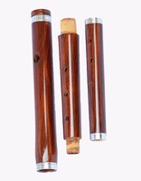 Professional GNG IMPEX Composite Wood Flute 3-Piece Woodwind Instrument Reed Nickel Plated Velvet Interior Protective Case Model