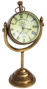 Vintage Brass Art Deco <b>Desk</b> <b>Clock</b> Antique Nautical Handmade Maritime Decorative Quartz Movement Home Office <b>Desk</b> Decor Gift - Product Image 2