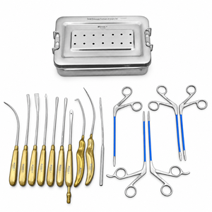 Kit de 16 instruments endoscopiques Daniel pour lifting frontal, en acier inoxydable de qualité médicale, pour chirurgie de lifting des sourcils, fabricant OEM - Product Image 1