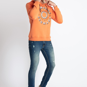 Sudadera con Capucha para Hombre, Diseño Personalizado con Logotipo Frontal, 100% Algodón, Felpa, Corte Holgado, con Bolsillos, para Invierno, Venta al Por Mayor - Product Image 6