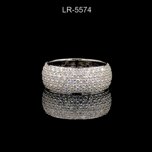 Anillo de plata de ley 925 con moissanita de brillo brillante, joyería de belleza eterna, diseño clásico de moda, moissanita de corte redondo - Product Image 5