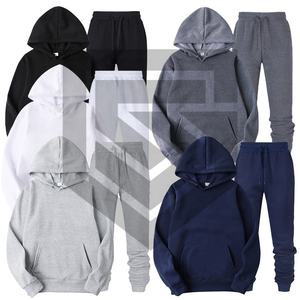 Vêtements de sport décontractés pour hommes XS-XL pull à capuche pantalon deux pièces ensemble sweats légers avec motif solide et imprimé - Product Image 2