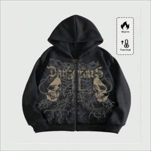 เสื้อฮู้ดดี้ผ้าคอตตอนหนานุ่มคุณภาพสูง OEM สำหรับผู้ชาย ทรงโอเวอร์ไซส์ สไตล์สตรีทแวร์ฤดูหนาว พิมพ์ลายใยแมงมุมแบบนูน 3 มิติ สินค้าพร้อมส่งจากโรงงานโดยตรง - Product Image 1