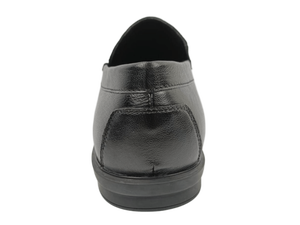 Mocasines de Cuero Genuino Negro para Hombre, Zapatos de Oficina con Punta Cerrada, Acolchados, con Suela de Goma - Product Image 2