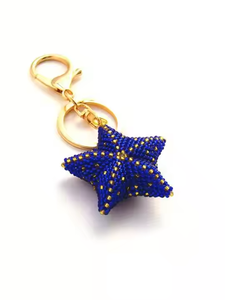 Llavero elegante con bordado a mano con cuentas, diseño único, cuentas de semillas, patrón floral, se acepta diseño personalizado - Product Image 2