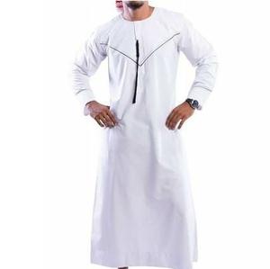 Jubba musulmane décontractée pour hommes, coupe confortable, col premium, tissu respirant, vêtements de prière traditionnels, Thobe pour hommes - Product Image 4