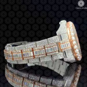 Montre de luxe Charm Jewels en acier inoxydable, cadran rond de 38 mm, cristal saphir, mouvement à quartz, design tendance pour femmes - Product Image 4
