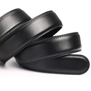 Cinturón Formal de Cuero Vacuno con Hebilla Rectangular Automática, Acabado Plateado, Duradero, Color Marrón Sólido - Product Image 4