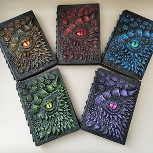 Carnet de notes D&D Dragon en relief <span class=keywords><strong>3D</strong></span>, Journal de campagne D&D, Feuille de personnage de jeu de rôle de table, Livre de sorts, Accessoires de jeu - Product Image 5