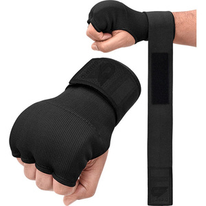Gants d'entraînement de boxe personnalisés à demi-doigts avec sangle élastique pour le poignet, marque privée OEM, respirants, pour la protection des mains - Product Image 5