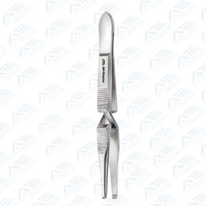 Pinzas Médicas Hegenbarth de 125 mm para Aplicación de Suturas, Instrumento Manual para Agarrar y Sujetar Tejidos con Precisión - Product Image 4