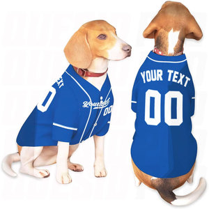 Personalized Blue White Dog Baseball Jersey Custom Name Team Number Pet <b>Shirt</b> for Cats Dogs Fashion Sports Costume Outfit - Product Image 1