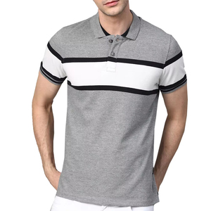 Polo de Hombre de Alta Calidad 100% Algodón, al por Mayor, Tallas Grandes, Transpirable, con Patrón Sólido o Estampado, Estilo Casual - Product Image 1