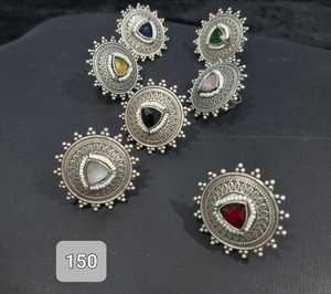 Anillo de diseñador de plata 925 para hombres y mujeres, estilo Retro mate en blanco redondo con diamante de corte ovalado chapado en rodio para fiesta de boda - Product Image 6