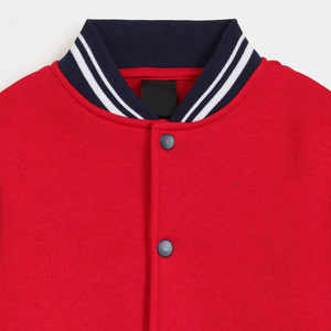 Men's Varsity Jacket New Arrival Custom Logo Embroidered Stand Collar Baseball Bomber College Letterman Style - Product Image 6