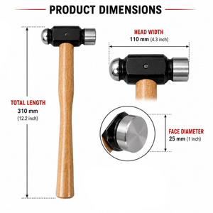 Professional Steel <b>Ball</b> Peen Hammer for Jewelry Making Metal Shaping Rolling Making Stamping Artisan DIY Craft - Product Image 3