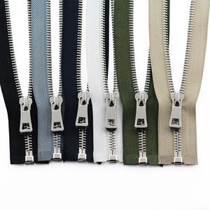 Nylon Invisible <b>Zipper</b> Metallic Zip 5# Brass <b>Zipper</b> Custom <b>Zipper</b> for Clothes Open End Metal Zip - Product Image 1