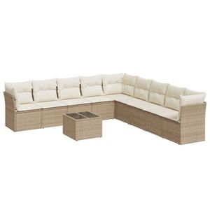 Ensemble de canapés de jardin beige crème - Product Image 2