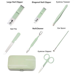 Travel <b>Nail</b> Care Kit Compact Manicure Pedicure <b>Tools</b> Set High Quality Manicure Pedicure Kit <b>Nail</b> <b>Tools</b> With Case Multi Function - Product Image 2