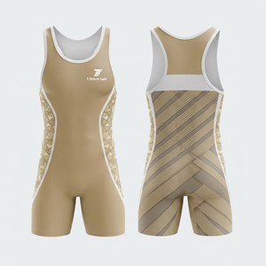 Fabricant professionnel, meilleure qualité, justaucorps de lutte pour hommes, logo d'équipe personnalisé, combinaison de lutte légère pour la musculation - Product Image 1