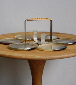 Juego de Posavasos de Cuerno Orgánico Elaborado a Mano, Calidad Deluxe para Hoteles, Restaurantes, Bares, Cafeterías, Hogares, Decoración de Mesa, Protección - Product Image 3