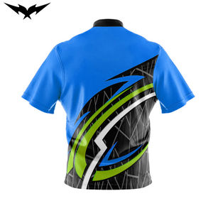 Camiseta de Boliche Personalizada de Alta Calidad, Ropa Deportiva con Diseño Moderno, Logotipo Personalizado, Patrón de Impresión Completo, Manga Corta - Product Image 4