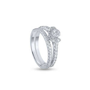Purecarat 14K Yellow Gold Diamond Bridal <b>Set</b> Elegant Engagement & Wedding Band <b>Jewelry</b> <b>Set</b> <b>Fine</b> <b>Jewelry</b> <b>Sets</b> - Product Image 6