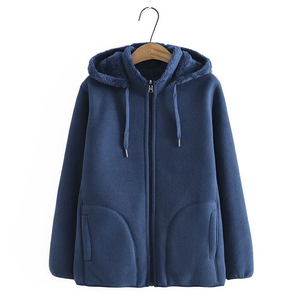 2023 Thicken Winter <b>Sweatshirts</b> Hoodies Jacket Women Polar <b>Fleece</b> Coats Zipper-up Casual Tops Middle-age Female Warm Overcoat - - Product Image 2