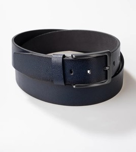 Ceintures en cuir véritable pour hommes, personnalisées OEM, élégantes, à double boucle avec boucle en alliage, logo personnalisé, style formel tendance, vente en gros - Product Image 2