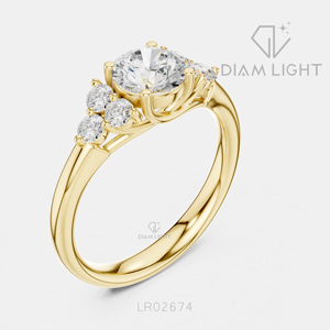 Bague de fiançailles en or blanc 14 carats avec diamant de laboratoire de 0,936 carat, coupe ronde, bague de mariée, certifiée IGI, bijoux fins, cadeau pour femme - Product Image 6