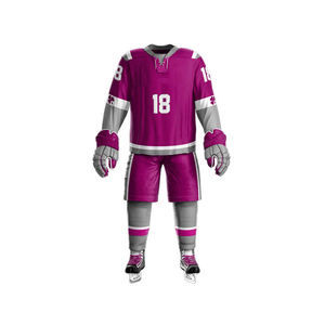Uniforme de hockey sur glace unisexe pour adultes personnalisé 2026 |   Numéros d'équipe |   Ensemble de sublimation complète |   Service OEM |   100% polyester 300g respirant - Product Image 6