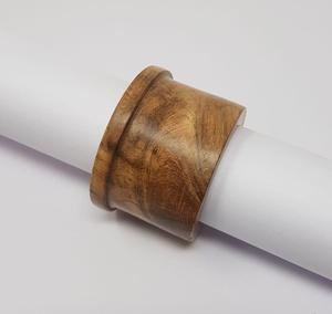 Anillo de Servilleta de Bambú de Diseño, Duradero, Clásico, con Forma de Corona de Flores, 2.5cm de Ancho, Hebilla con Forma de Fruta, para Fiestas, Bodas, Año Nuevo - Product Image 1