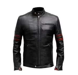 Chaqueta de Cuero para Hombre, Resistente al Viento, Diseño Moderno y Duradero - Product Image 1
