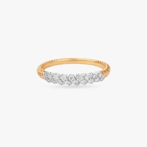 Bague Éternité Aniva en Or Jaune 14K avec Diamants Certifiés IGI, Taille Brillant, Sertissage Pavé, Classique pour Femme, Fiançailles et Mariage - Product Image 1