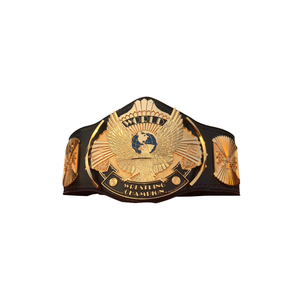 Cinturón de Campeón de Lucha Libre, Diseño de Águila, Título Personalizable en Cuero, Dorado y Negro, Artículo de Colección Premium - Product Image 1